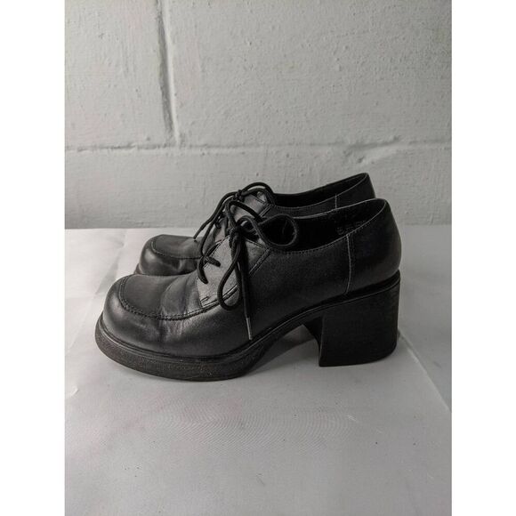 Steve Madden Y2K Steve Madden Chunky Heel Platform Lace Up Moc Toe Booties Sz 6. - Picture 3 of 10